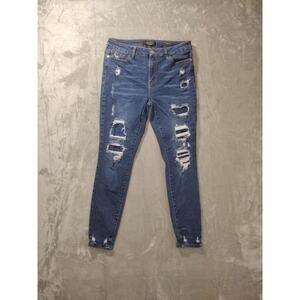 Judy Blue Womens Blue Jeans 13x27 Distressed Skinny